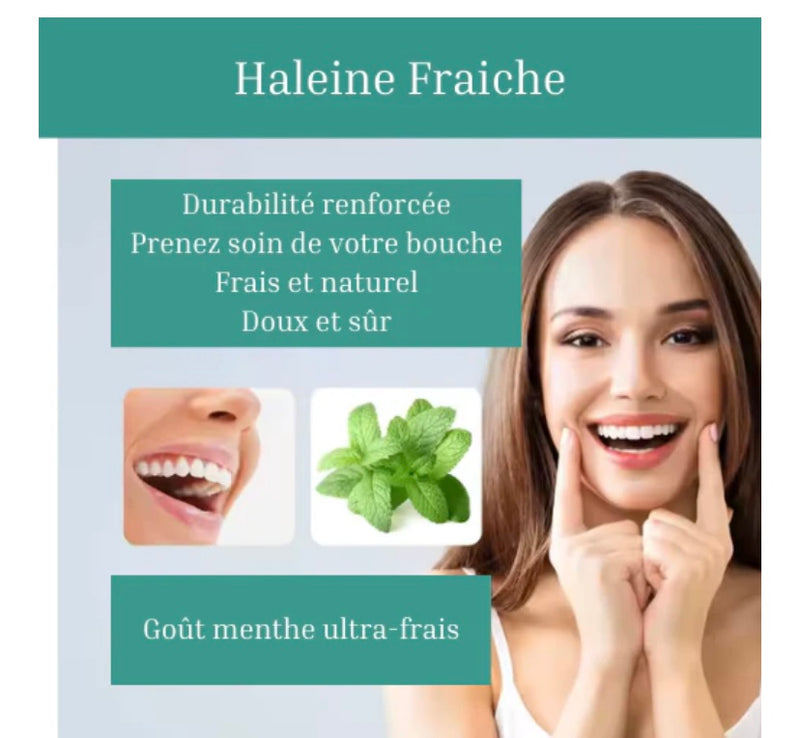 Essence de soin bucco-dentaire pour une haleine fraîche