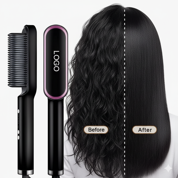 Brosse chauffante électrique