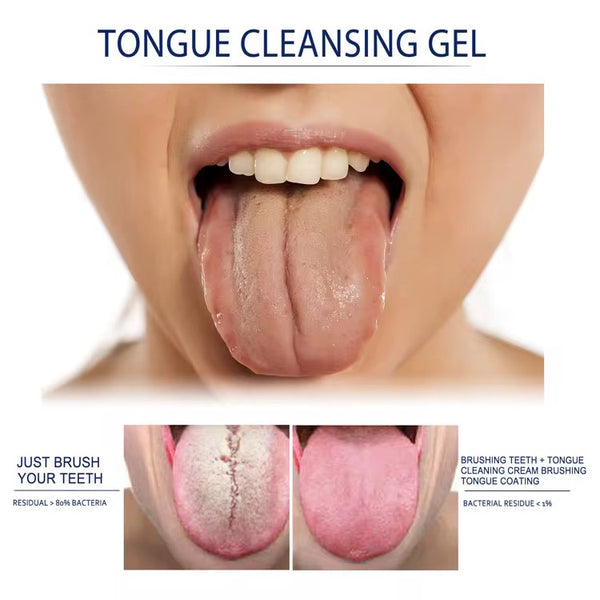 Gel+brosse nettoyant pour langue