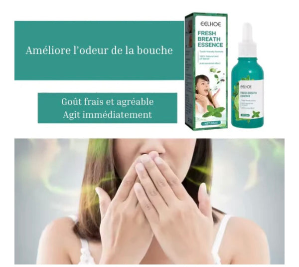 Essence de soin bucco-dentaire pour une haleine fraîche