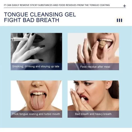 Gel+brosse nettoyant pour langue