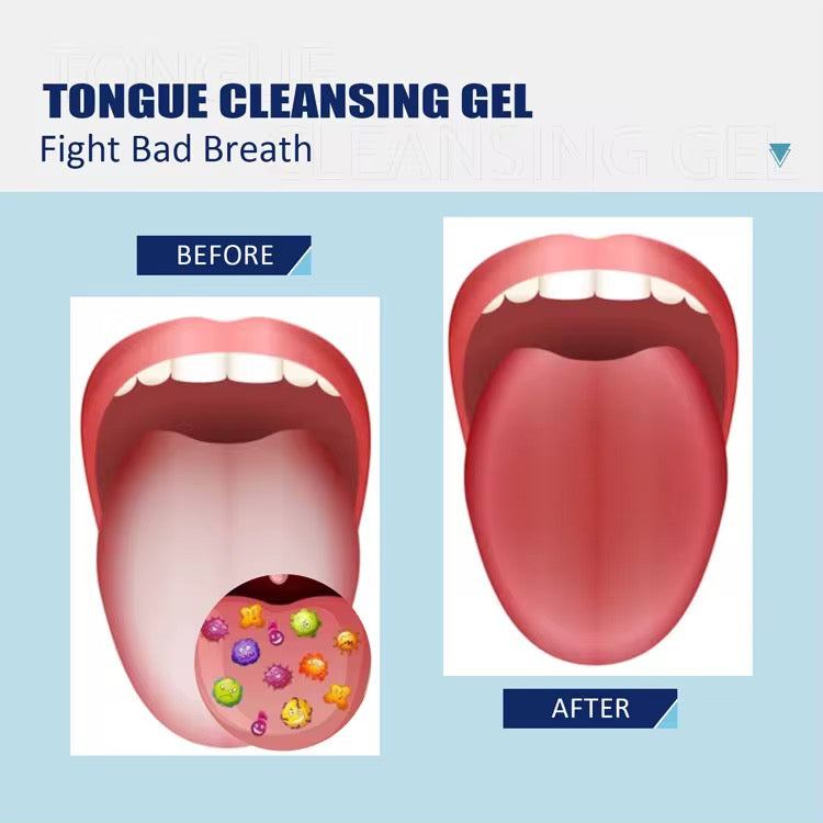 Gel+brosse nettoyant pour langue