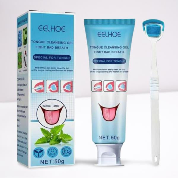 Gel+brosse nettoyant pour langue