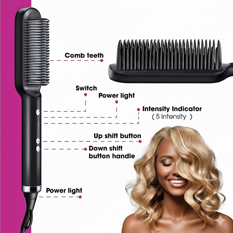 Brosse chauffante électrique